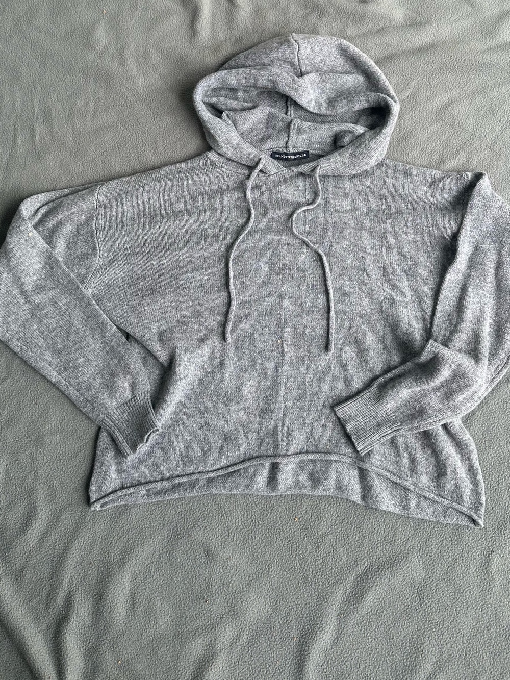 Brandy Melville Wool Blend Woman’s Sweater With Hood